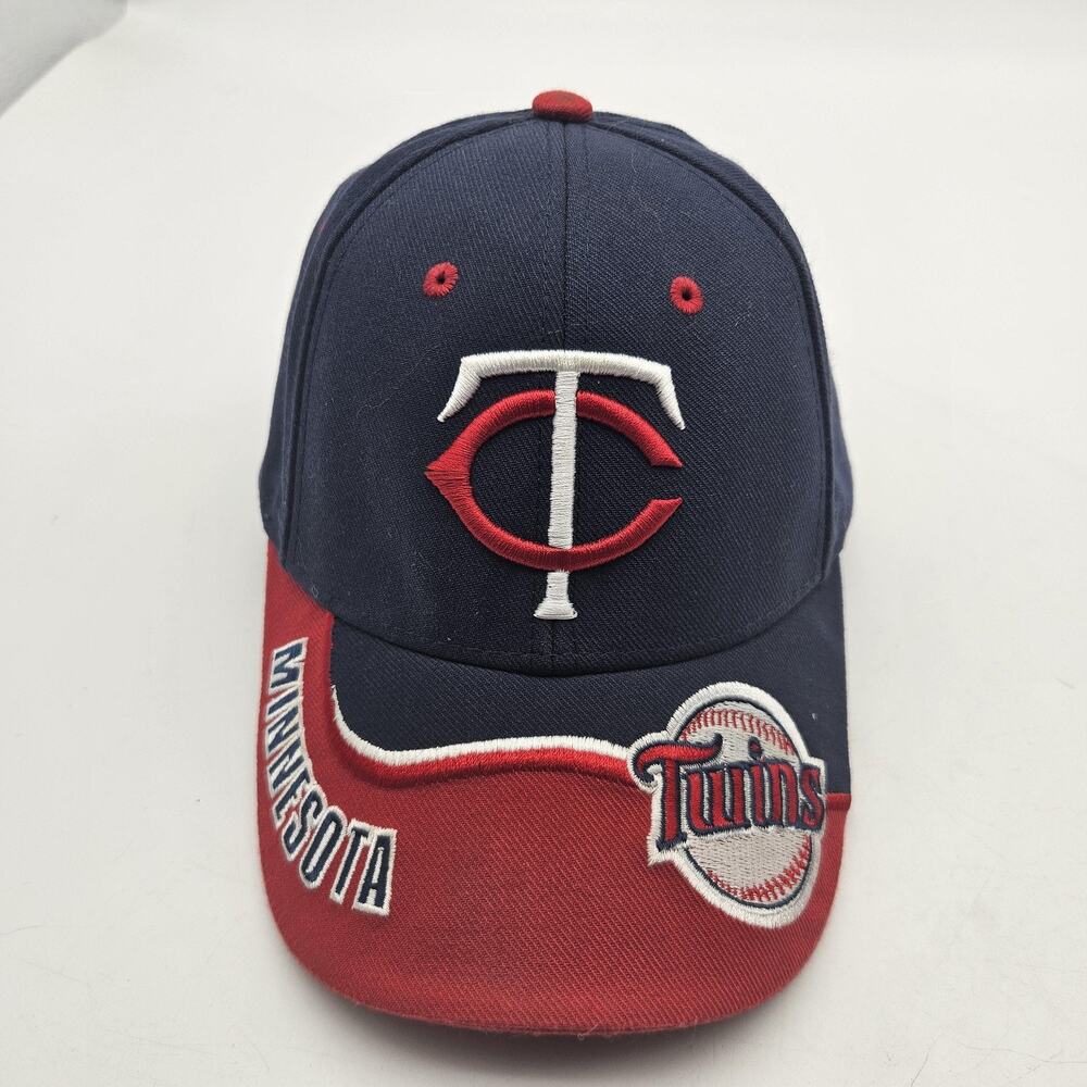 Minnesota Twins Hat Cap Strap Back Youth Navy MLB Baseball Two‎ Tone Embroidered